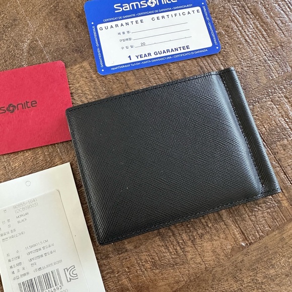 NEW Samsonite Wallet in black leather - Picture 2 of 6